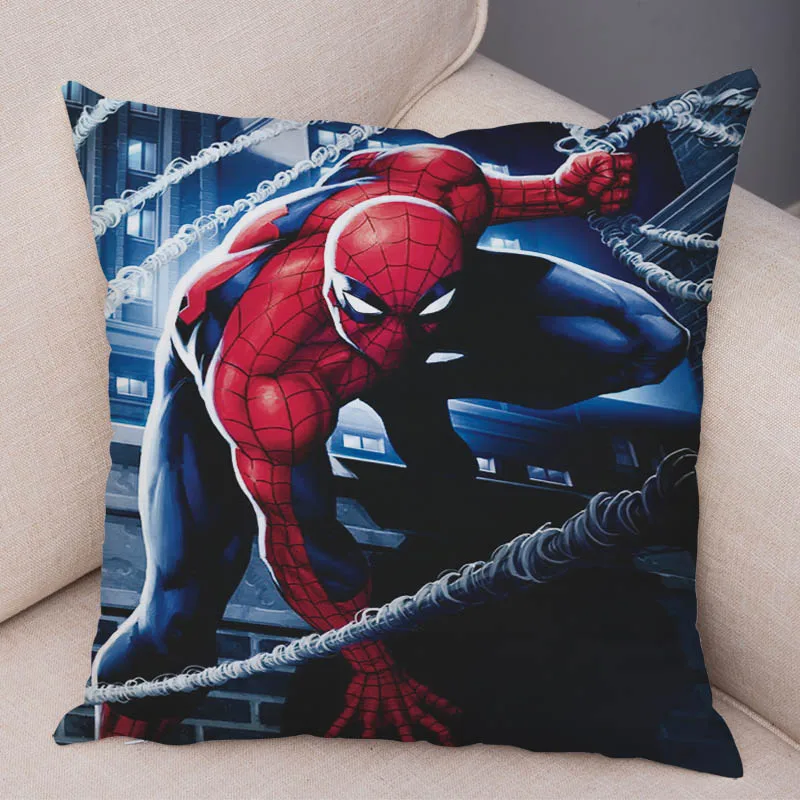 12 Чехол для подушки с героями мультфильма Marvel, Мстители, Человек-паук, американский аниме, Человек-паук, наволочка для дивана, декоративная наволочка, чехол - Цвет: 12