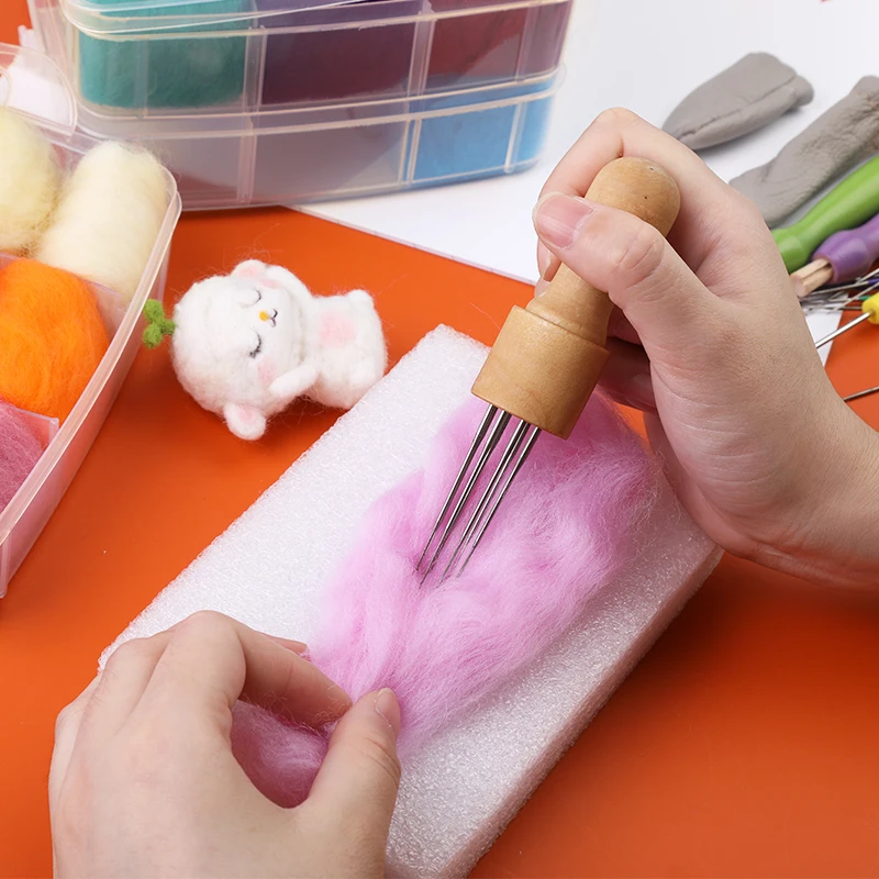Wool Felt Needle Felting Kit DIY Handmade Craft