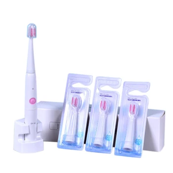 

Dy18 Electric Toothbrush Sonic Adult Inductive Charging Toothbrush Holder with 4 Replacement Brush Head Body Waterproof Intellig