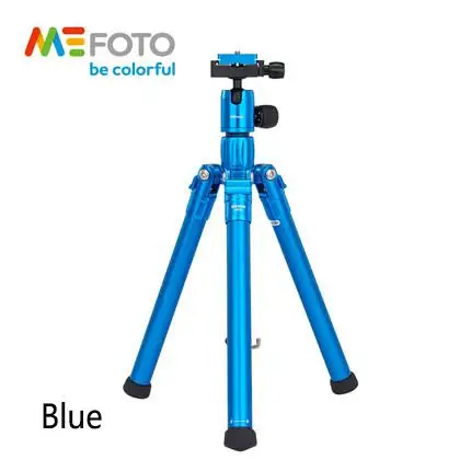MeFoto MF15 штатив Reflexed монопод селфи палка мини портативный штатив для камеры с шаровой головкой 5 секций DHL - Цвет: Синий