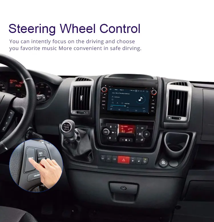 Perfect TOPBSNA Android 9.0 Car Multimedia Player GPS For Fiat Ducato 2008-2015 CITROEN Jumper PEUGEOT Boxer 1 Din Car Radio Stereo WIFI 10