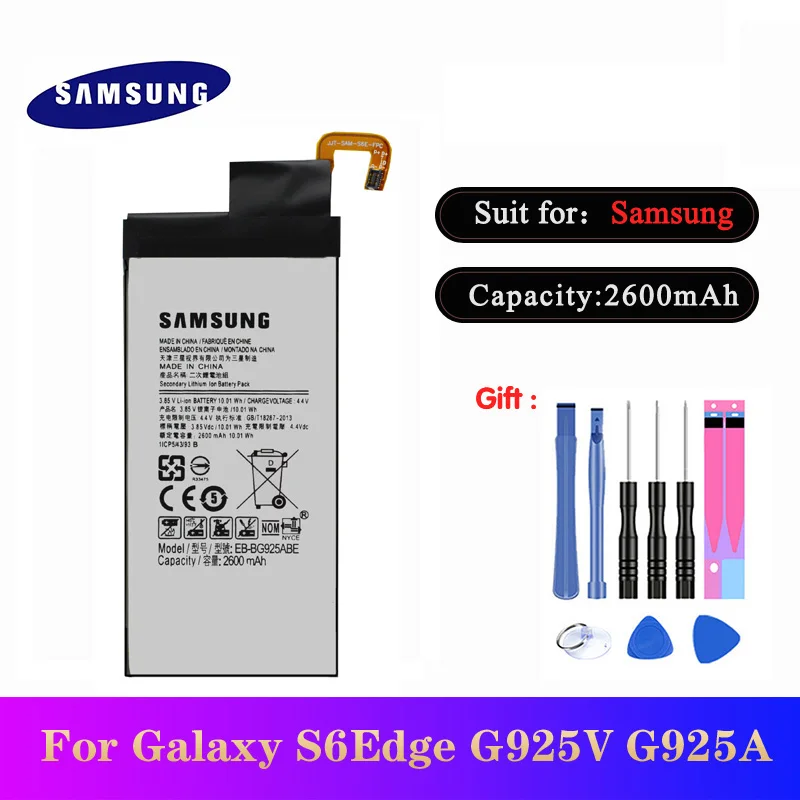 5 шт./лот высокое качество EB BG925ABE батарея для Samsung galaxy S6 Edge G9250 G925FQ G925F G925S G925V G925A