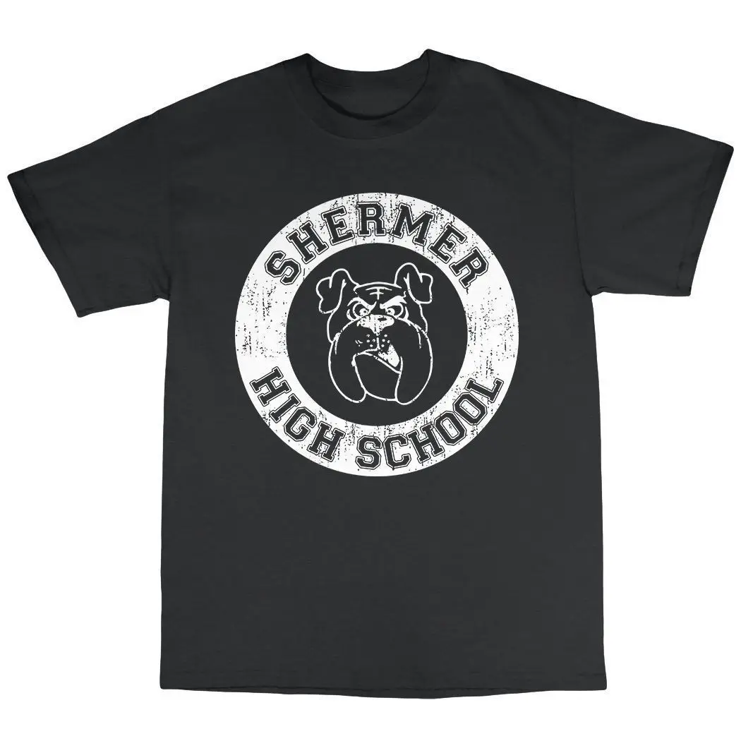 Shermer High School T-Shirt 100% Cotton The Breakfast Club Brat Pack | Мужская одежда