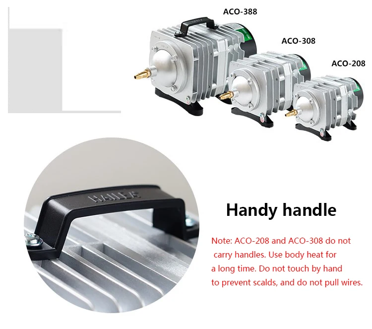 Hailea ACO 208 308 318 кислородный насос высокой мощности AC Электромагнитный воздушный насос пруд с рыбой кислородный насос компрессор