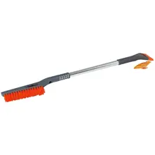 Щетка от снега и льда с плоской телескоп.рукояткой и мягкой щетиной+ скребок(60-88 см) AIRLINE AB-R-10