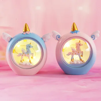 

2020 Explosive Creative Night Light Fantasy Unicorn Girl Fairy Tale Night Light Children Sweet Christmas Decoration Gift Light