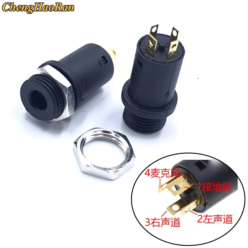 ChengHaoRan 1PCS 3,5 MM PJ-392 EINE 3640 399 341 342M 301 Stereo Buchse Jack Mit Schraube 3,5 audio Video Kopfhörer Stecker – Detail 3