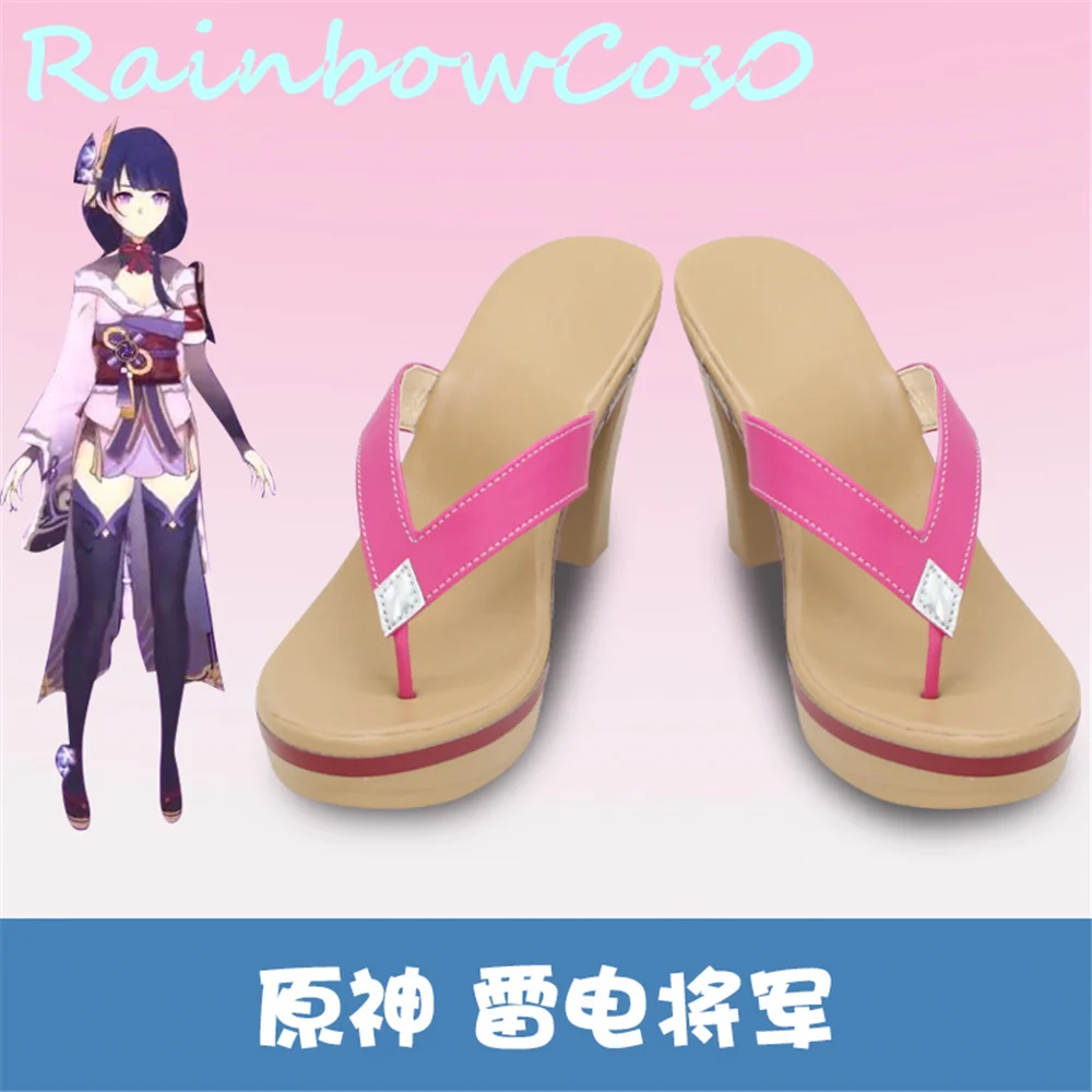 

Genshin Impact Baal Raiden Shogun Cosplay Shoes Boots Game Anime Carnival Party Halloween RainbowCos0 W1776