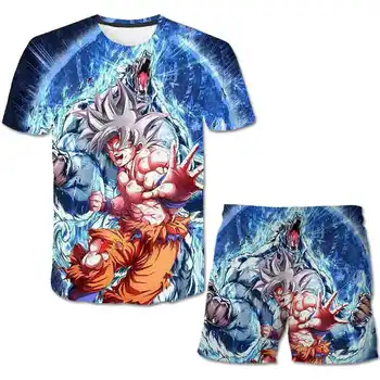 

Summer hot sale Dragon ball Z Boys Girls Clothes 4-14 Years old kids Short Sleeve T Shirt+shorts Girls Clothes For Children Sets