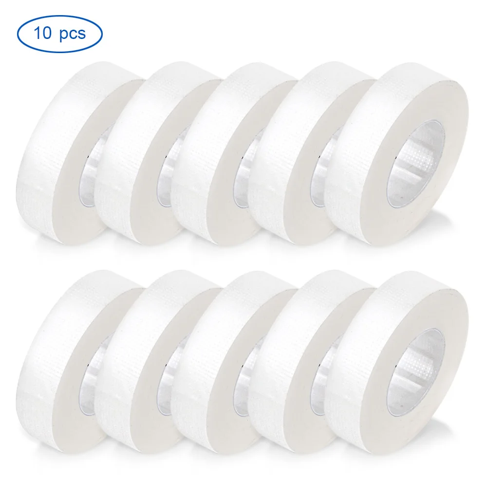 

10 Rolls Eyelash Extension Tape Under Eye For Individual False Eyelashes Granting Makeup Tool Micropore Medical White Paper