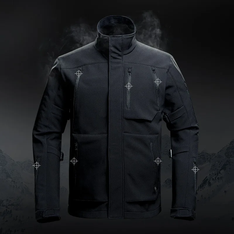 black hiking jacket