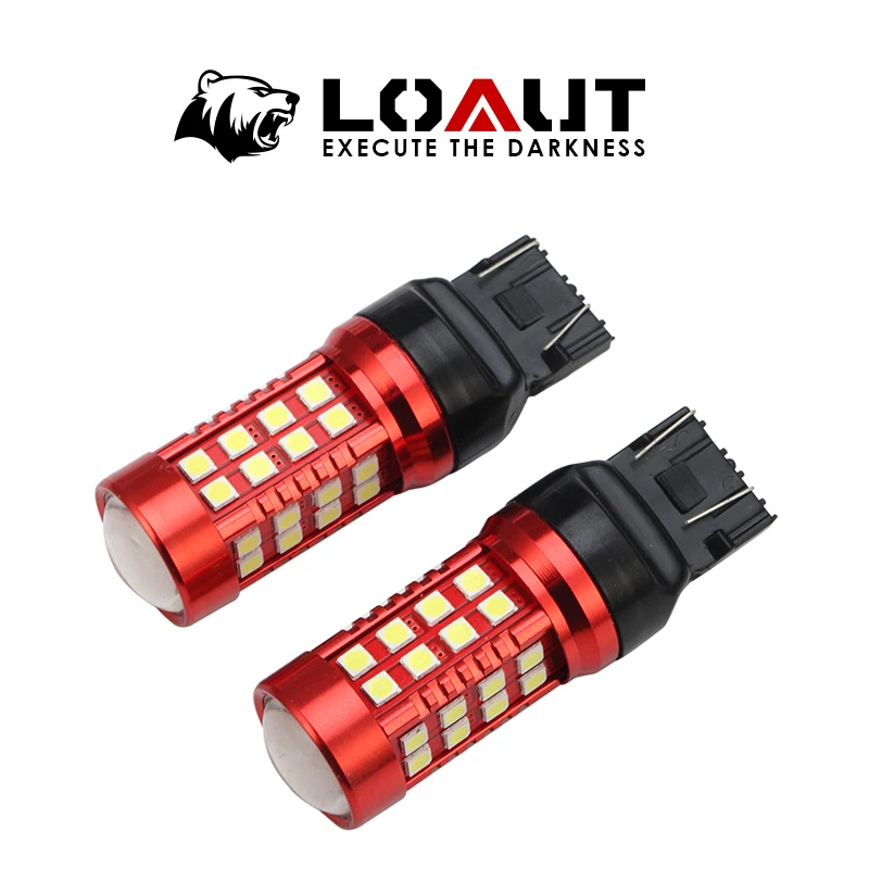 

LOAUT 7440 7443 T20 LED 12 SMD 3528 W21/5W W21W Led 5W Car Bulb Reverse Light Brake Turn Signal Lights parking auto lamp