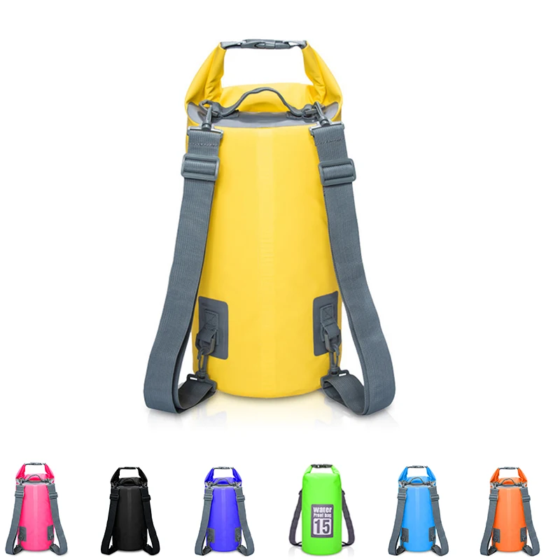 

PVC Waterproof Backpack Kayak Pouch Outdoor Trekking Shoulder Dry Bag Travel Diving Boat Ocean Pack River Bag 5L 10L 15L 20L 30L