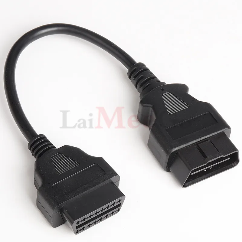 OBD extension cable Male to female 16-pin power supply OBD2 diagnostic tool extension cable 16pin extension cable 30cm (1)