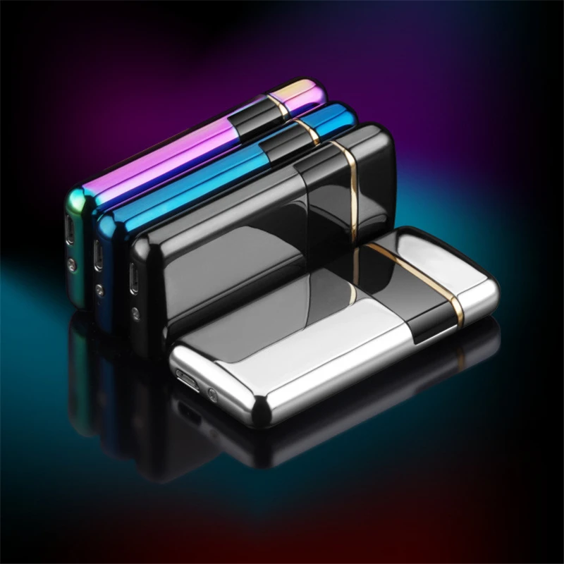 Плазменная usb-зажигалка с сенсорным переключателем, зажигалка для сигарет, Электронная зажигалка с защитой от ветра и взрыва