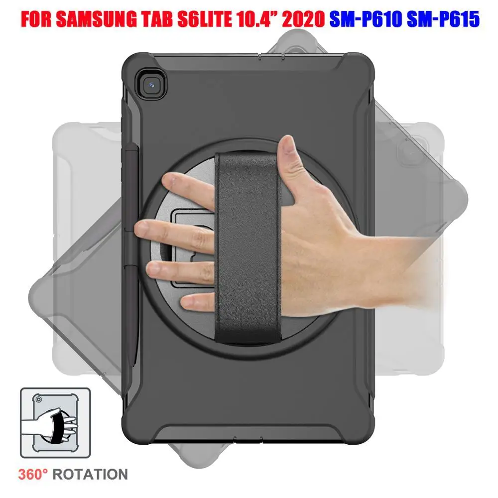

Case For Samsung Galaxy Tab S6 Lite 10.4\" SM-P610 P615 Tablet Case Shockproof Armor Heavy Protective Duty Stand Tablet Cover