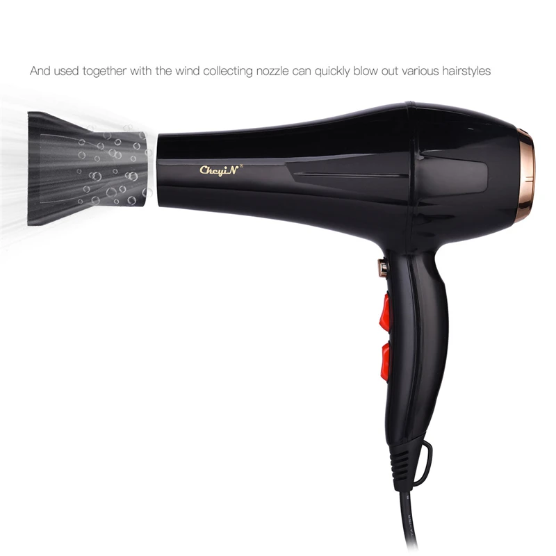 5000W Negative Ion Hair Dryer Professional Blue Light Anion Blow Dryer Salon Hair Styling Hairdryer 2 Speed 3 Heat Settings 31