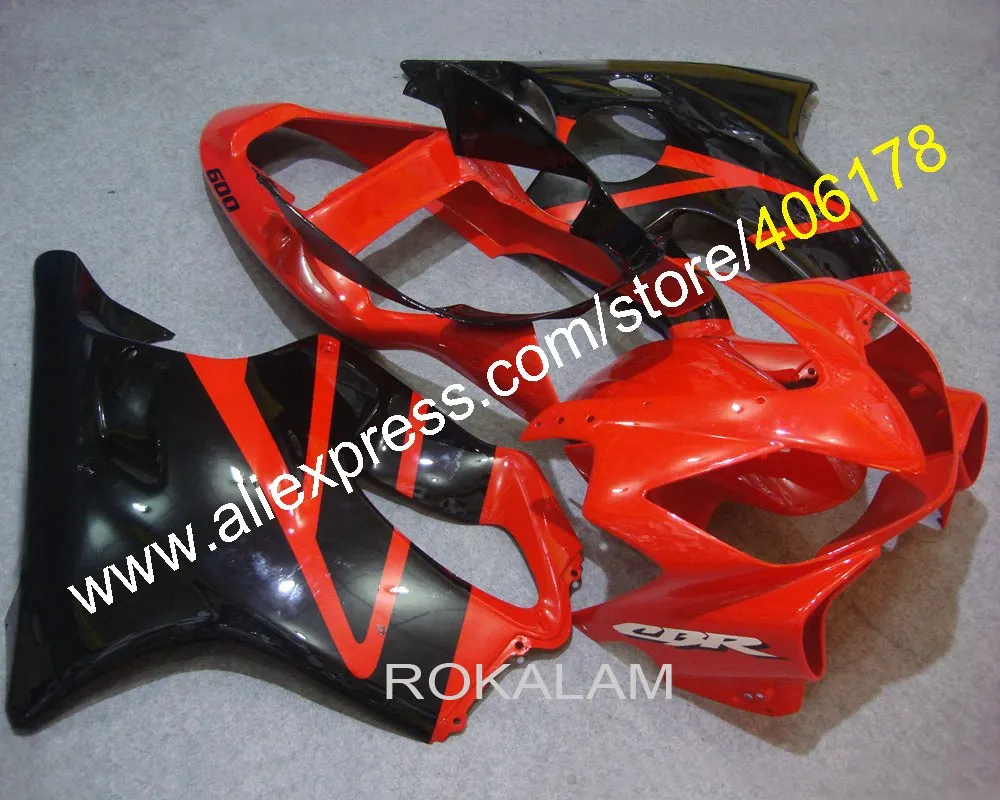 

2001 2002 2003 F 4i Fairing For Honda CBR600 F4i 2001-2003 CBR 600 01-03 Red Black Motorcycle Fairings (Injection Molding)