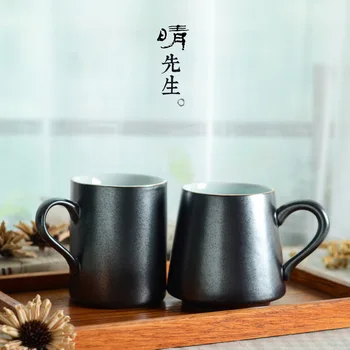 

Jingde The Whole Day Type Marc Cup Manual Teacup Black Coffee Cup Ceramics Tea With Milk Concise Personality Glass