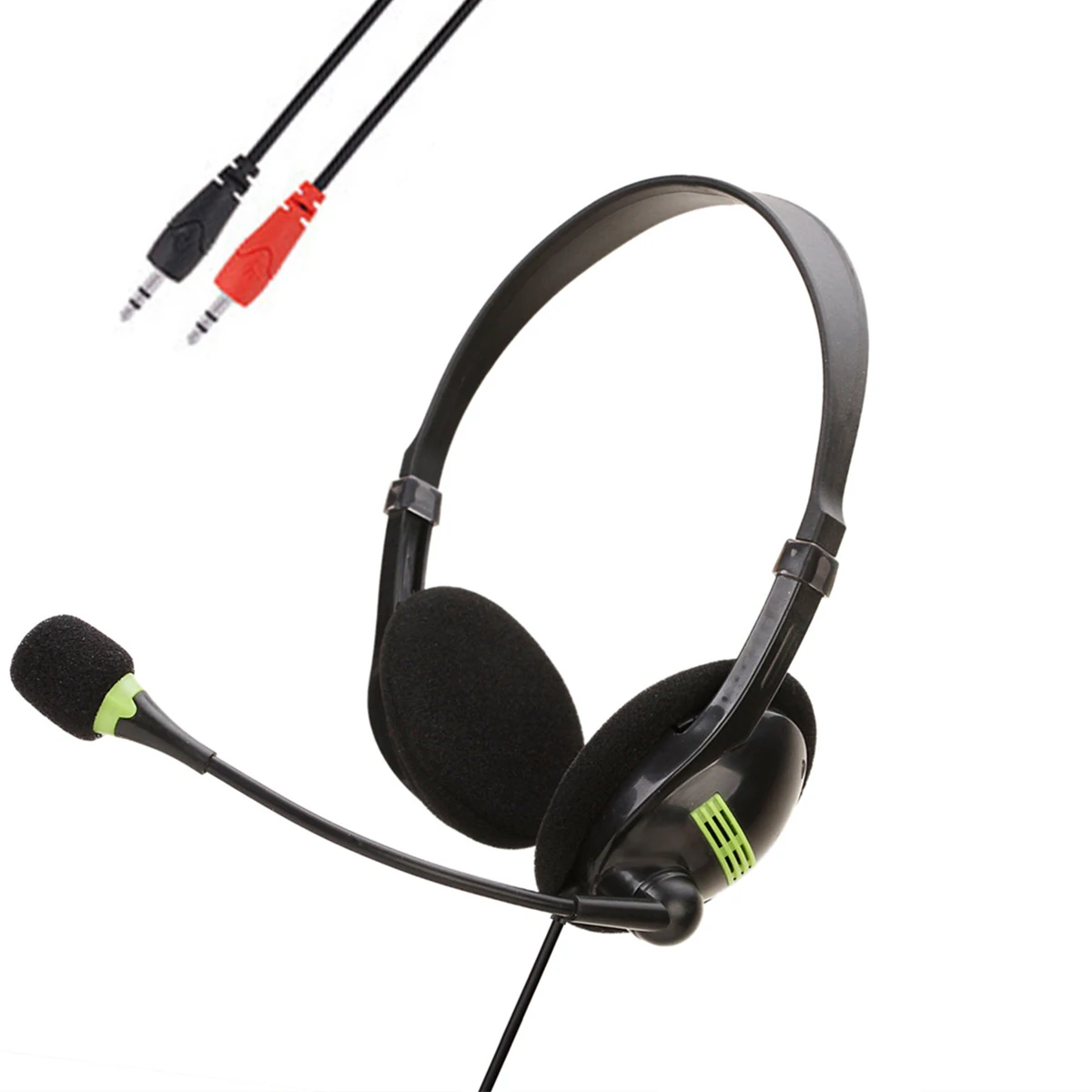 30mm driver units Wired control USB Headset 3D surround sound Head mounted Computer Headphone with Mic Switch Volume Control
