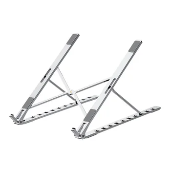 

Laptop Stand, Heat-Dissipating Aluminum Alloy Stand, Portable Adjustable Lifting Laptop Support-Silver