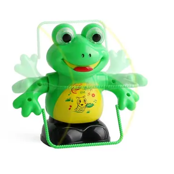 

Electric Pet LED Flashing Lights Music Rope Skipping Frog Toy Parent Child Interaction Toy Intellectual Development Kids Gifts