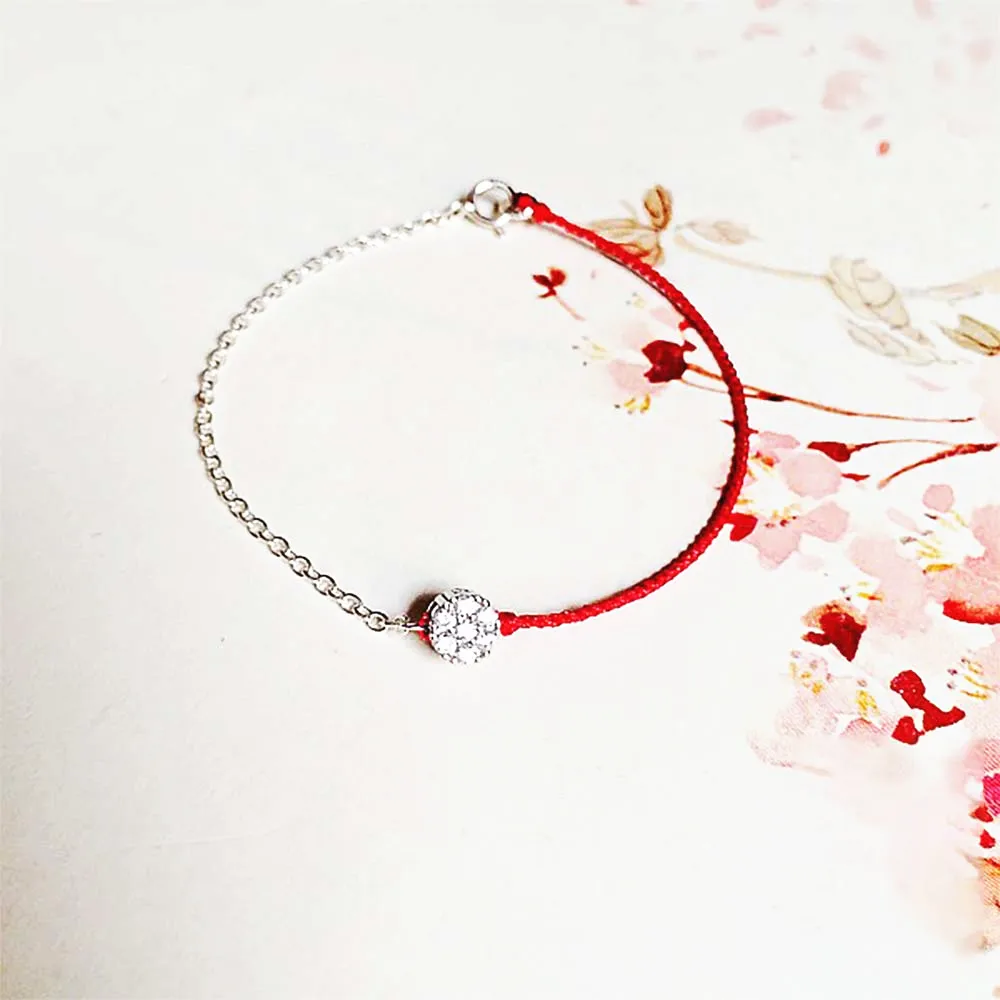 Женский браслет из серебра пробы с фианитами | Украшения и аксессуары