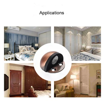 

Stainless Steel Magnet Door Stops Rubber Door Stopper Anti-Collision Wood Toilet Door Holder Catch Doorstop Furniture Hardware