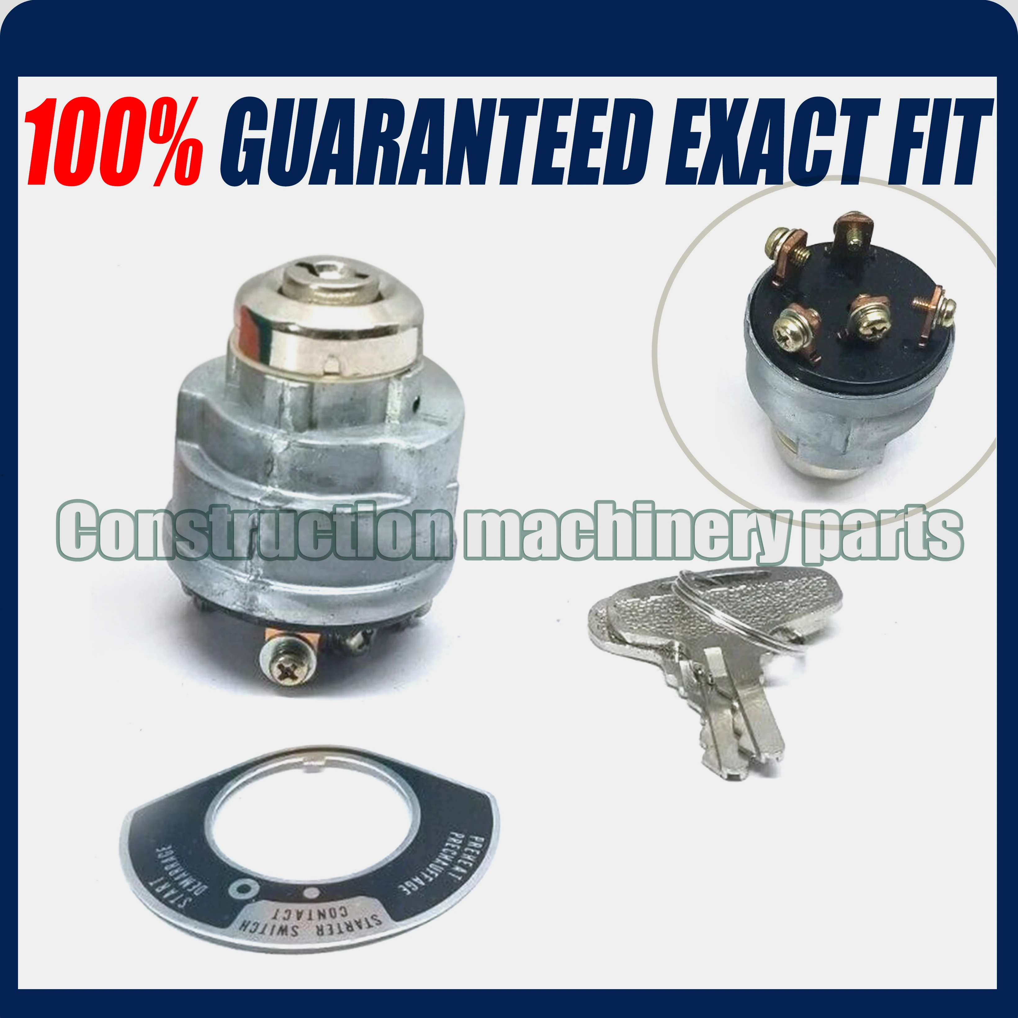 Interruptor de Ignição com Chave 6670655120 para Motor Kubota D600 D850 D950 D905 D1005 D1105 V1305 V1505