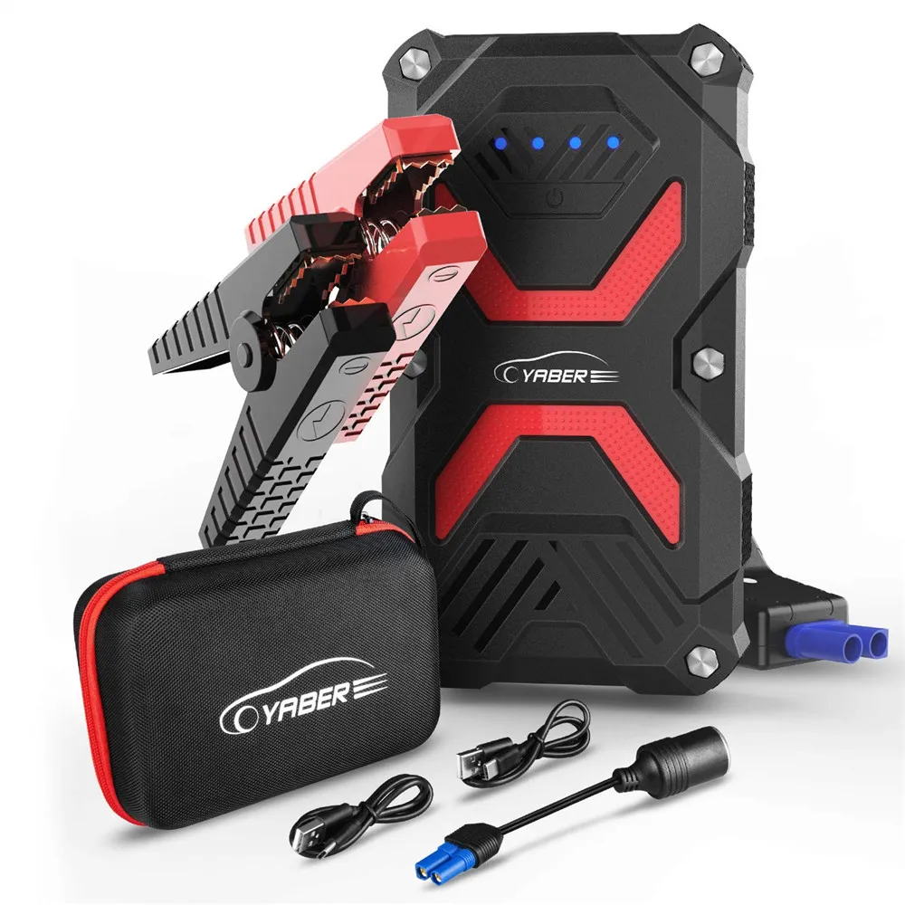 

13800mAh Car Jump Starter Power Bank Portable Emergency Charger Lithium Ion Battery Car Booster Starting Device Waterproof