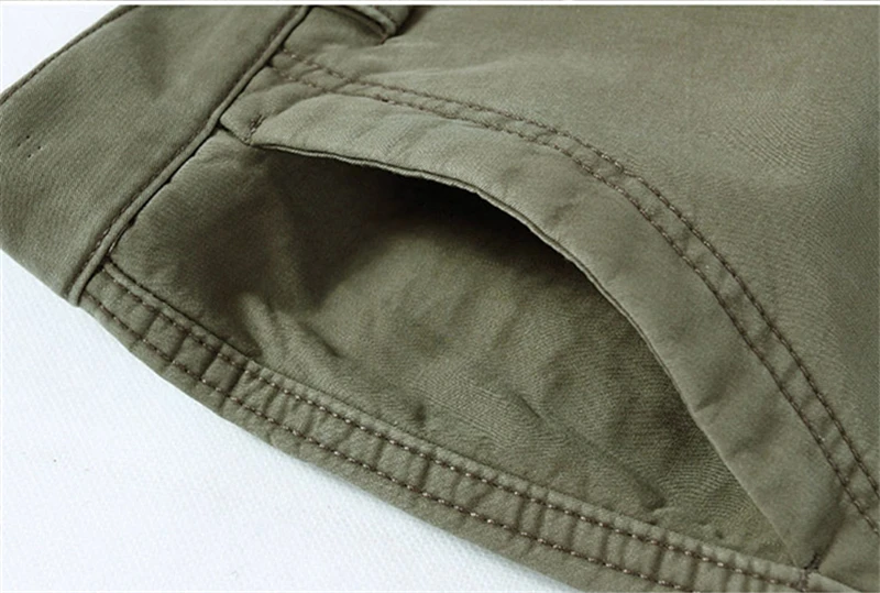 Men's Cargo Pants Winter Thicken Fleece Cargo Pants Men Casual Cotton Military Tactical Baggy Pants Warm Trousers Pantalon Homme