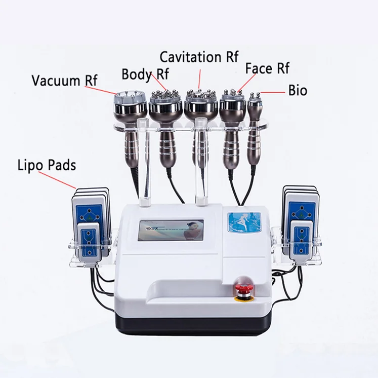 Bipolar RF+tripolar RF+vacuum, cavitation rf vacuum slimming machine with CE