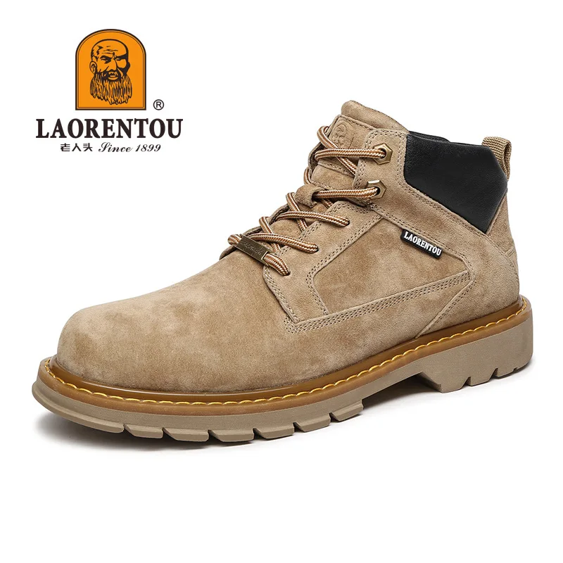 

LOTORY Men Autumn Shoe Hight-top British-Style Martin Boots Men's Boot Korean-style Versatile Ankle Boots 9271