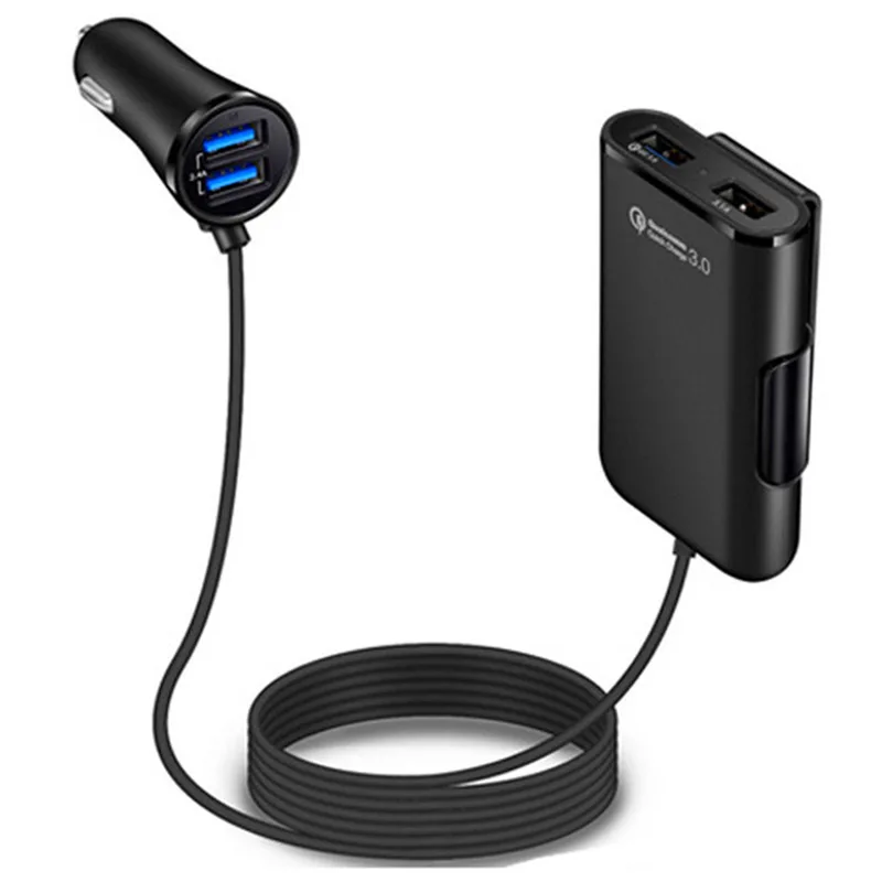 Автомобильное зарядное устройство с 4 USB-портами 3 0 + A | Автомобили и мотоциклы