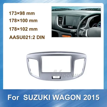 

2Din Car Auto Radio Multimedia fascia for SUZUKI WagonR 2015 Dash Kit Install Facia Bezel Adapter Trim Plate Console