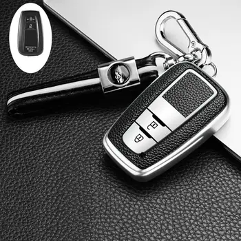 

TPU Car Key Cover For Toyota C-HR Prius 2017 2018 2019 Camry RAV 4 Keychain Leather Pattern Smart Remote Control Protector Case