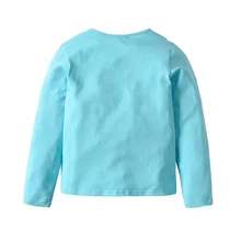 Стиль, из вельвета, для мальчика, футболка с длинными рукавами для маленьких девочек на осень-весну, небесно-голубого цвета с рисунками из мультфильмов футболка с изображением автомобиля, из вельвета, для мальчика, большой Футболка для мальчиков