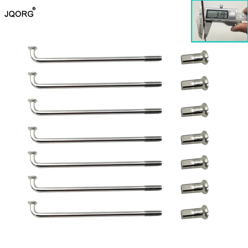 304 Stainless Steel Material 36 Pieces Spokes + Nipples For 1 Lot