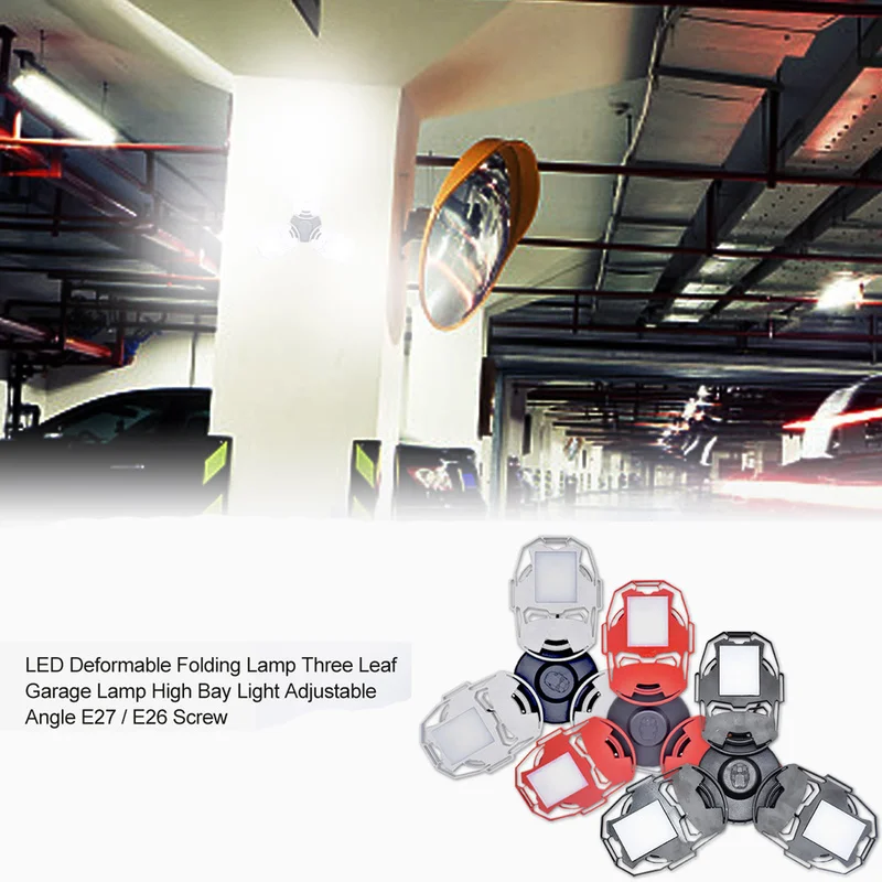 

For Indoor Parking Industrial Warehouse Led Mining Lamp E27 LED Bulb 60W 6000Lm High Intensity SMD2835 AC85-265V Deformable Lamp
