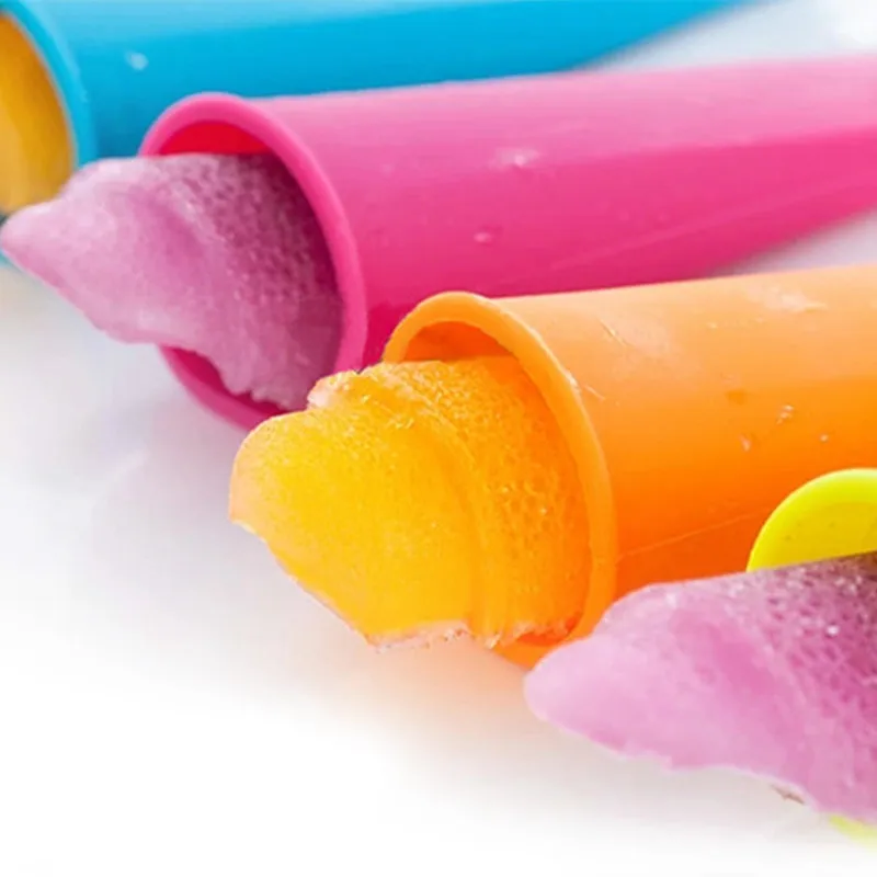1 шт. летняя форма для мороженого леденец плесень кухня DIY случайный цвет Пищевой Силиконовые Мороженое Поп-формы
