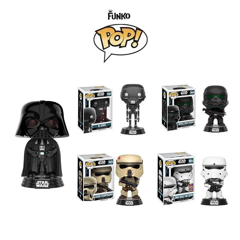 Funko POP PORG Bog bird Star Wars черный и белый воин ПВХ Виниловая фигурка Коллекционная модель с коробкой