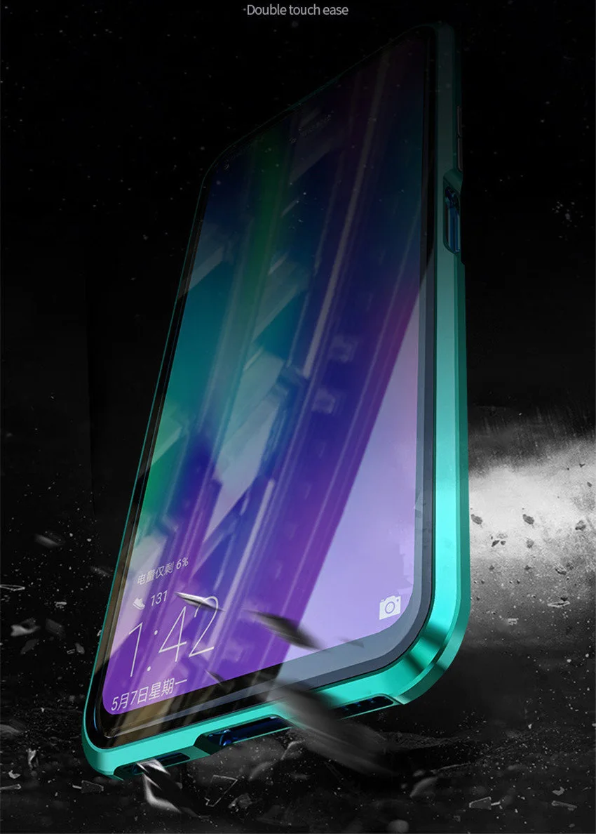 Защитный Магнитный чехол R-just Full Body для huawei Honor 20 pro, металлический закаленное стекло, задняя крышка Honor 20 Pro Honor20, чехол