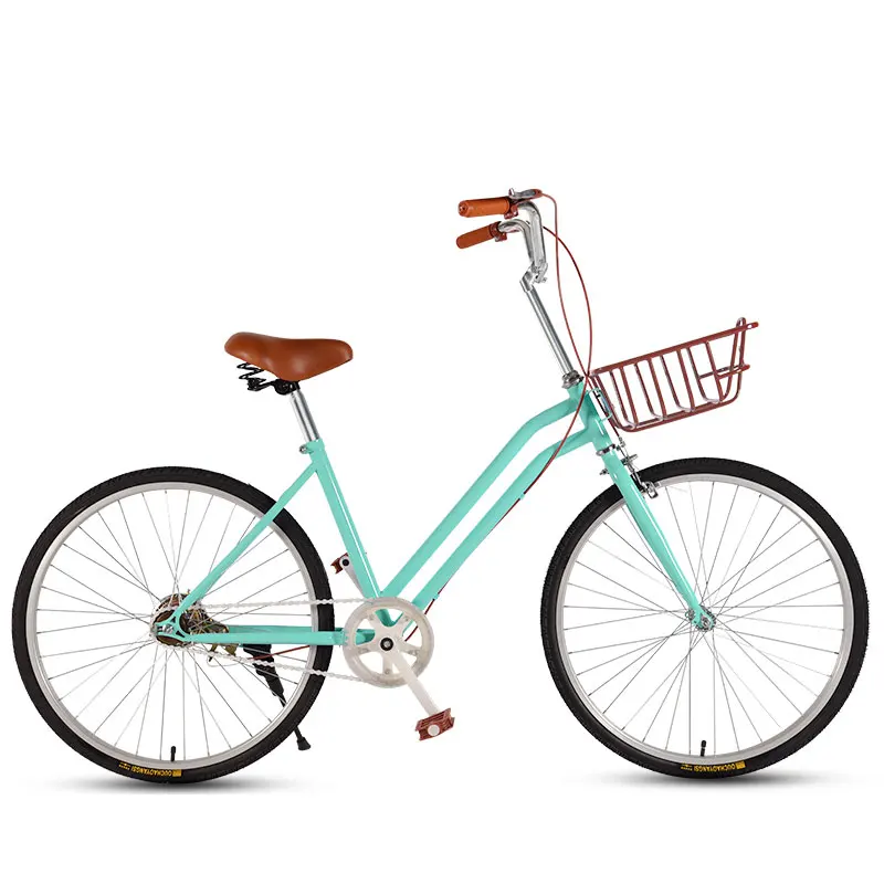 Commuter Bicycle 24 Inch Single Speed Retro Adult Student Bike
