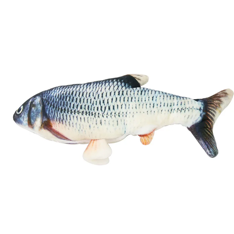 

Fish Shape Cat Toy Pet Artificial Plush nip Simulation Pillow Kitten Biting Chewing Playing Toys