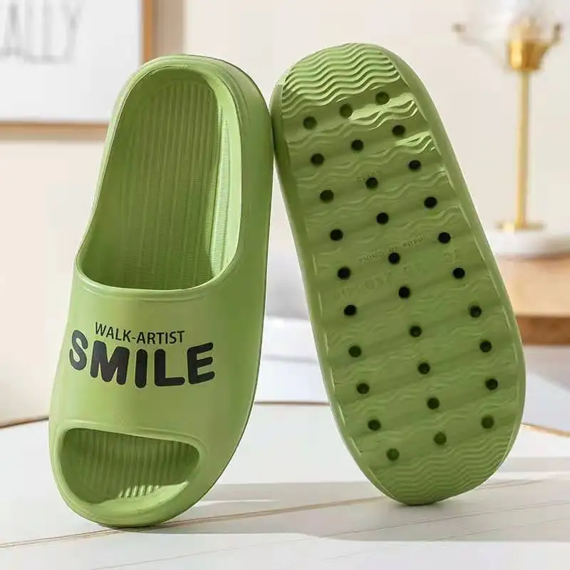2022 ColorLeisure Man And Women Indoor Bathroom Anti-slip ShoesThick Platform Slippers Summer Beach Eva Soft Sole Slide Sandals 