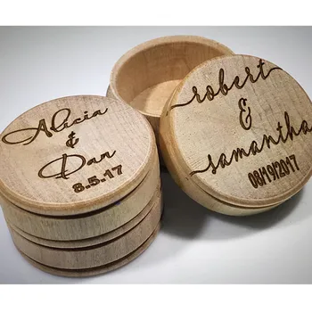 

Engraved wooden wedding ring box customized rustic wood Ring Bearer Box Ring Holder Engagement keepsake Jewelry Box Ring Pillow