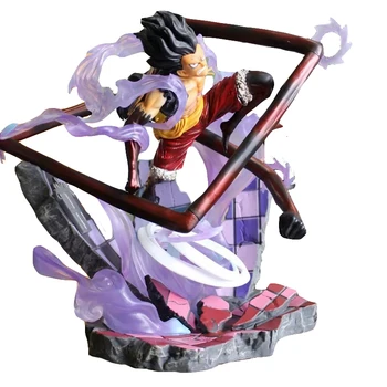 

One Piece GK Anime Action Figure Model Figma 31CM Monkey D Luffy Gear Fourth Statue Collection Toy Desktop Decoration Doll Gift