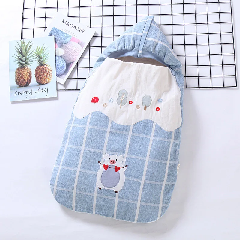 AAG Конверт для новорожденных, спальный мешок для детской коляски, мешок для пеленок, кокон для новорожденных, комплект для беременных и больниц - Цвет: MAAG463-blue