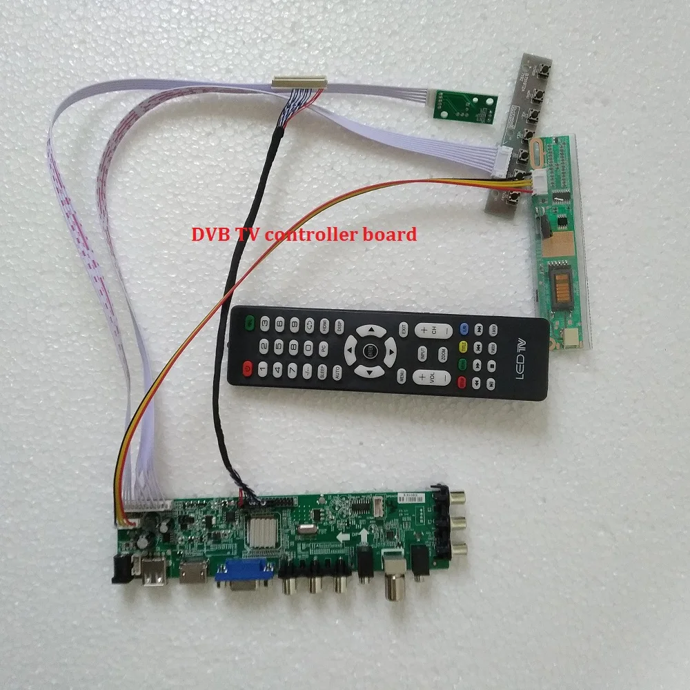 Комплект для B154EW01 1 CCFL плата контроллера HDMI lcd DVB-T DVB-C ТВ Панель VGA 30pin USB AV Цифровой 1280X800 15,4"