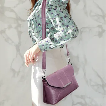 

Women Shoulder Bags Summer New Korean Version Messenger Bag Handbag Wild Solid Color PU Polyester Soft Leather Shoulder Bag